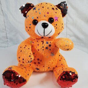 Orange Plush Bear 8"